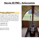 Harvia 20 PRO CE Zeichen 2BImSCHV für die Außensauna
