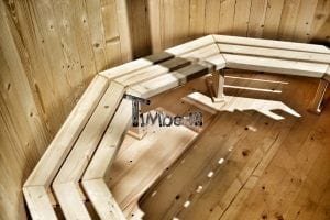 Holzbadetonne Basic Modell mit Innen oder Aussenofen 17