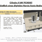 Cilindro 11 kW PC110XE einschliesslich eines digitalen Harvia Xenio Bedienfelds rectangular