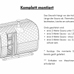 Komplett montiert Gabelstapler Kran vor Ort zum Entladen erforderlich für rechteckige Sauna