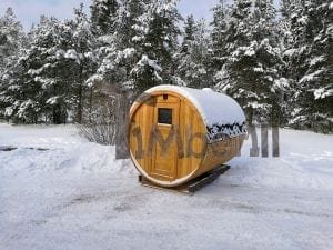 Sauna Fass Mit Vorraum Und Holzofen 2 M (6)